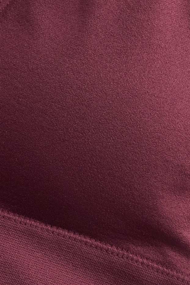 Damen - Bustier - wattiert - seamless - bordeaux