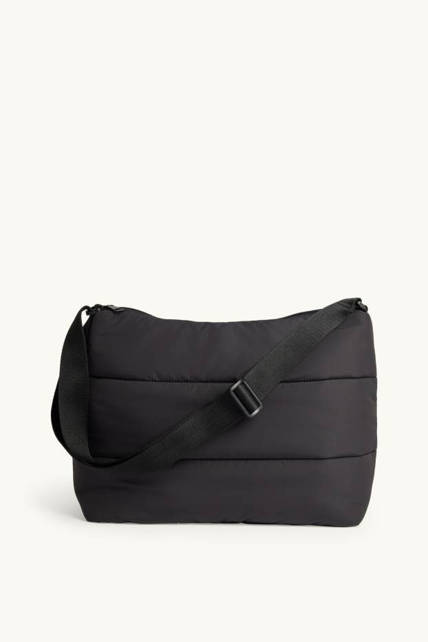 Femmes - Sac à bandoulière matelassé - noir