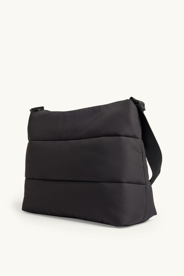 Femmes - Sac à bandoulière matelassé - noir