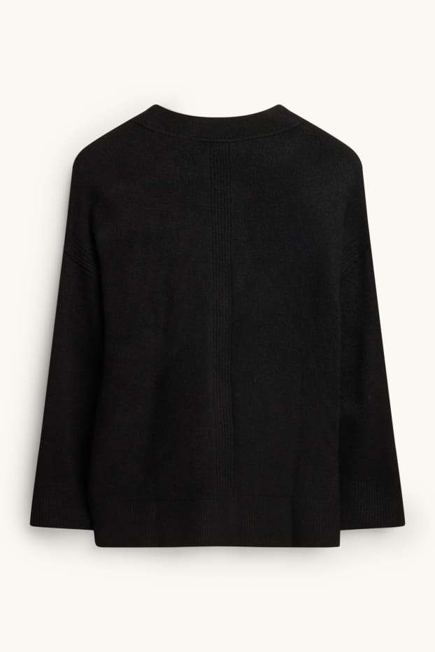Damen - Strickjacke - schwarz