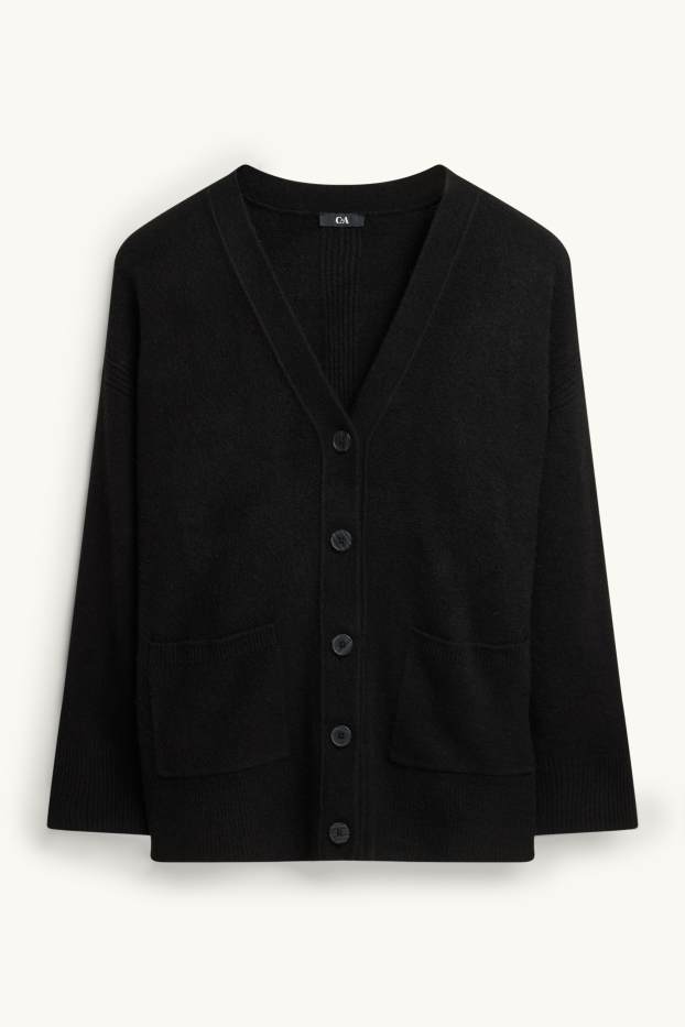 Damen - Strickjacke - schwarz