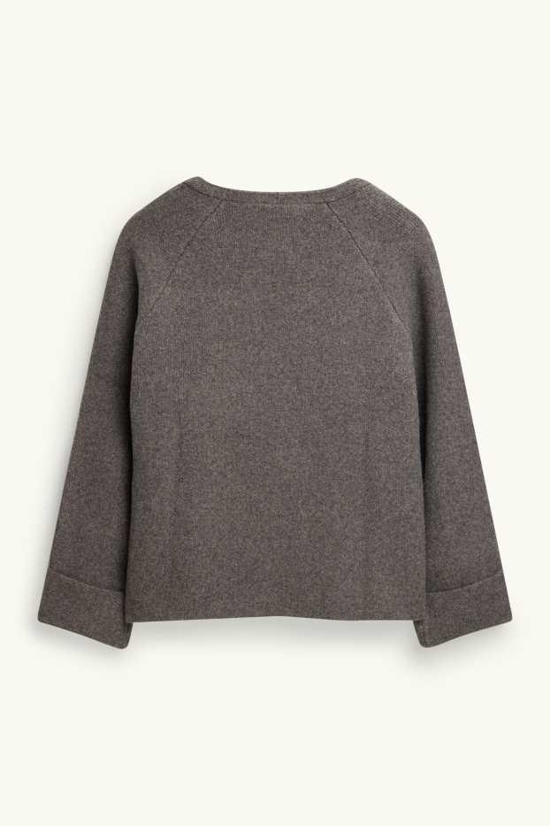 Women - Cardigan - dark gray