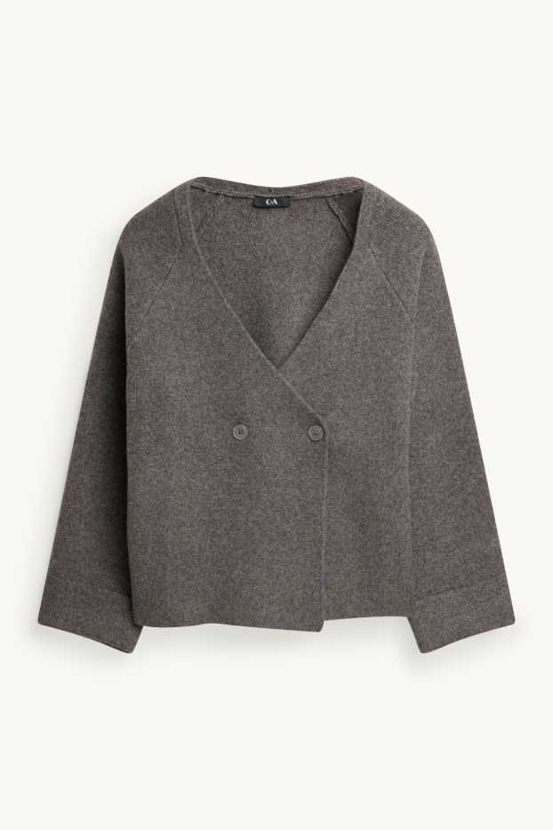 Women - Cardigan - dark gray