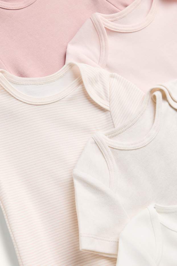 Bébés filles - Lot de 5 - bodys bébé - blanc crème
