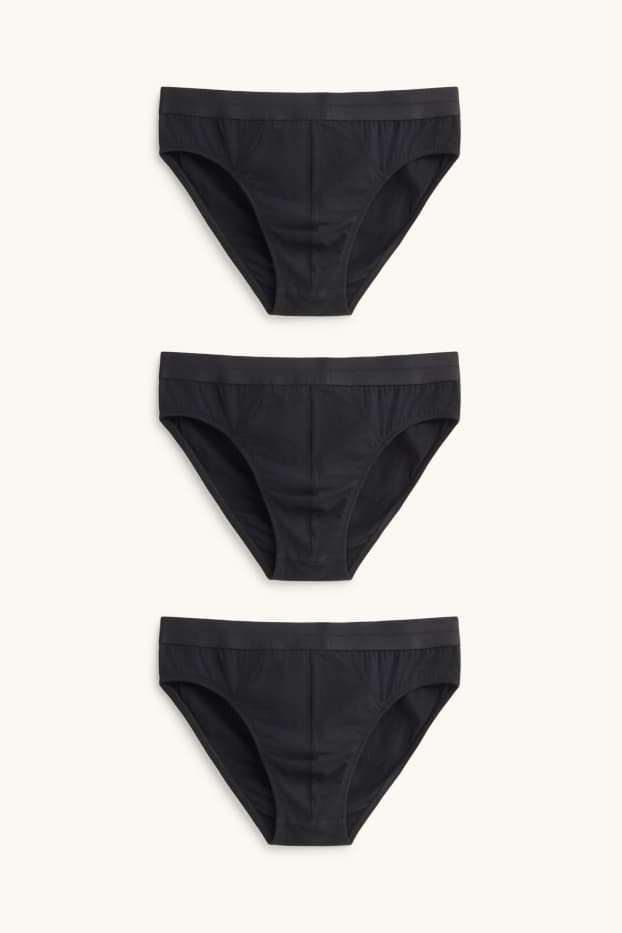 Men - Multipack of 3 - briefs - black