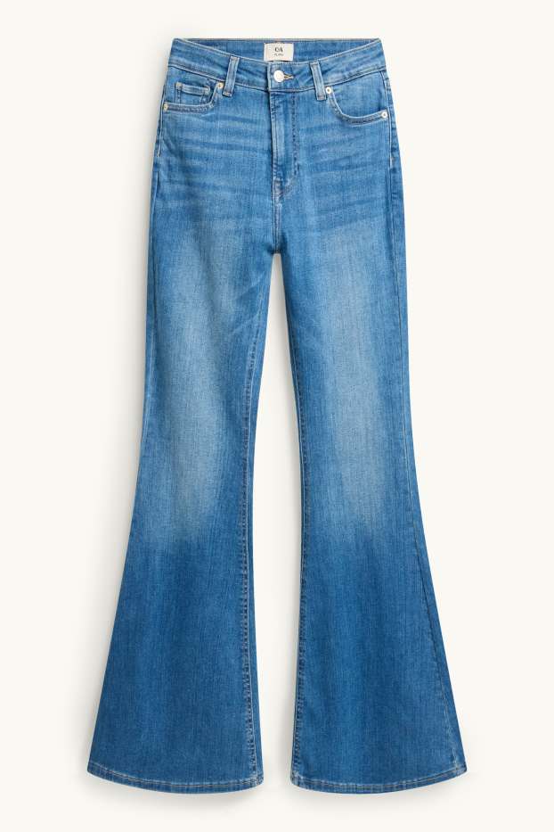 Dámské - Flared jeans - mid waist - džíny - modré