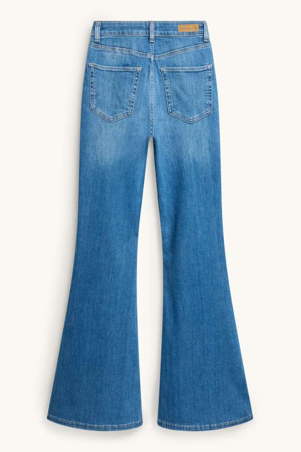 Dámské - Flared jeans - mid waist - džíny - modré