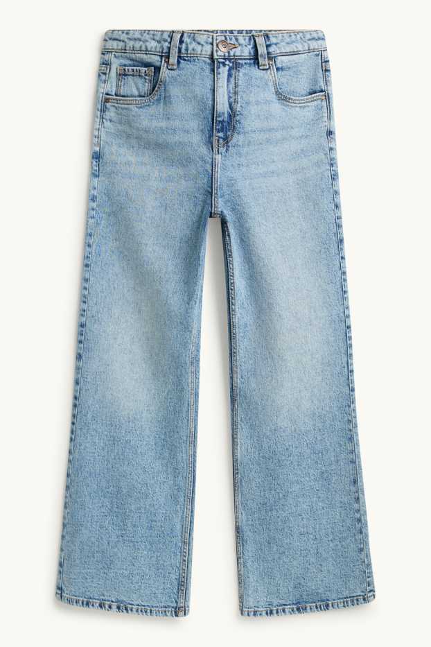 Kinder Mädchen - Baggy Jeans - helljeansblau
