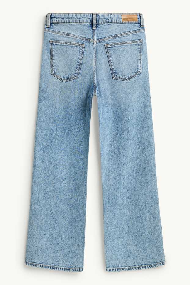 Kinder Mädchen - Baggy Jeans - helljeansblau