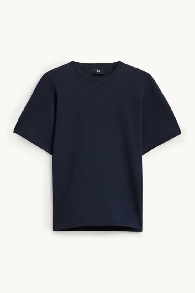 Men - T-shirt - relaxed fit - dark blue