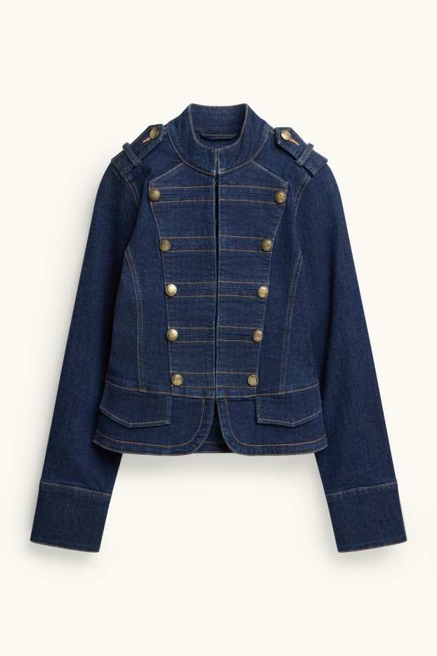 Women - Denim jacket - LYCRA® - blue denim