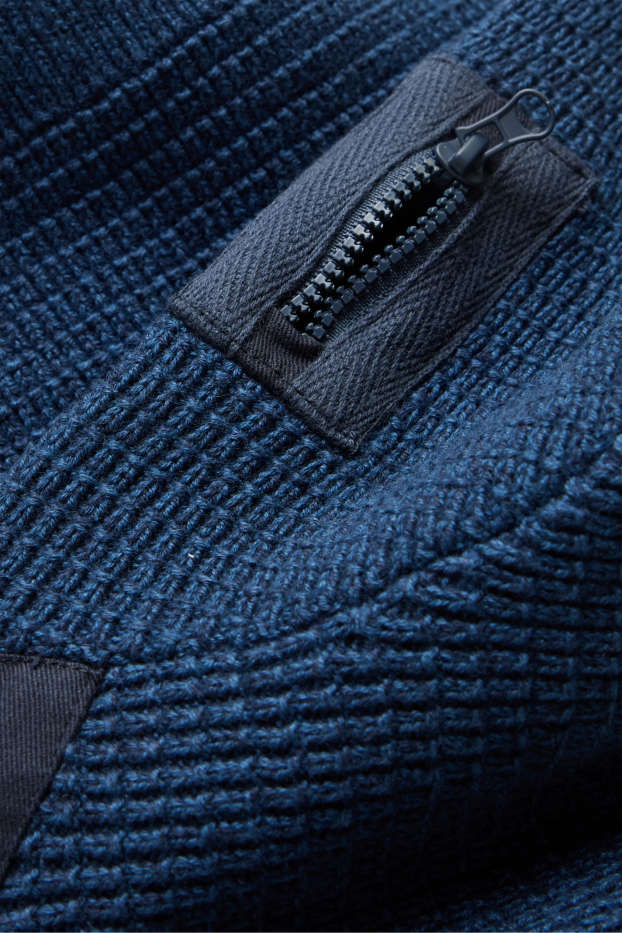 Children Boys - Jumper - textured - blue