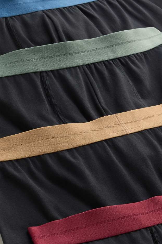Uomo - Confezione da 5 - boxer aderenti - blu / nero