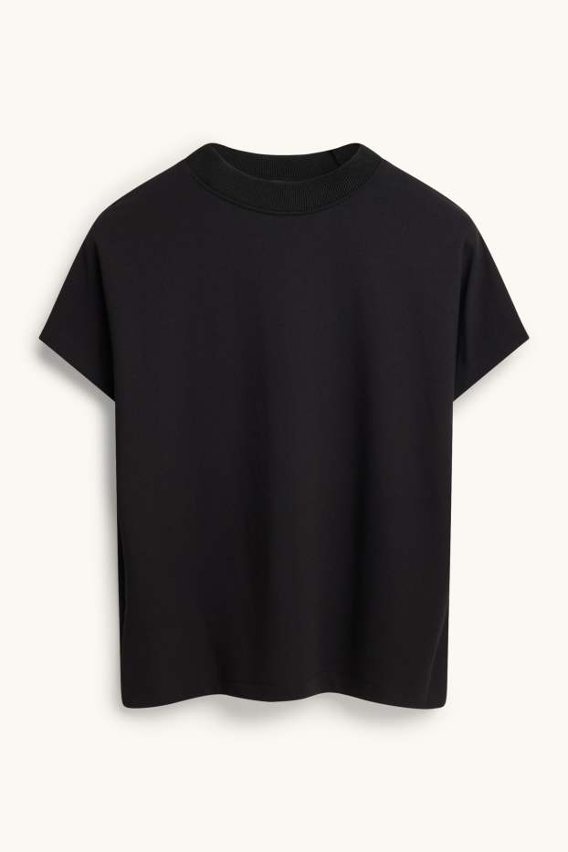 Damen - T-Shirt - Regular Fit - schwarz