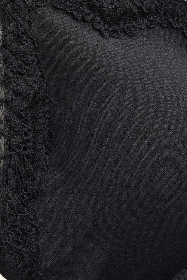 Dames - Bustier - gewatteerd - seamless - zwart