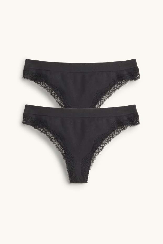 Women - Thong - black