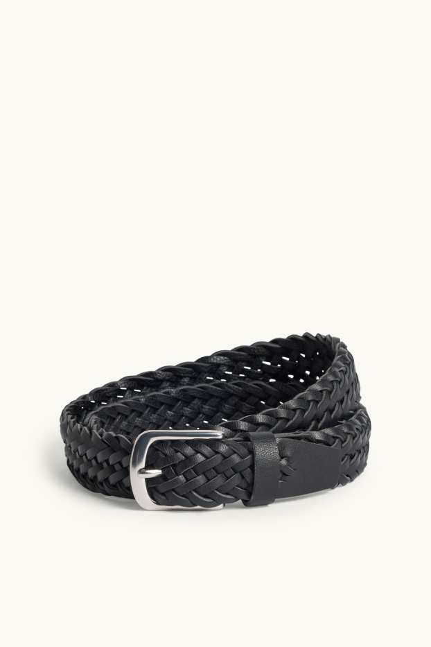 Hommes - Ceinture - matière synthétique - noir
