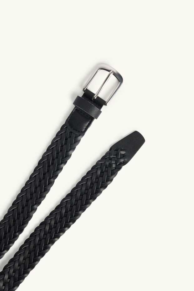 Hommes - Ceinture - matière synthétique - noir