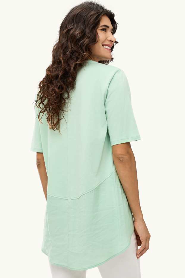 Damen - T-Shirt - Relaxed Fit - türkis