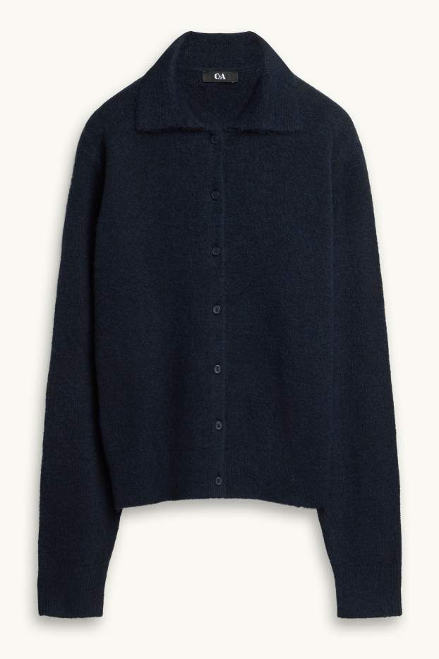 Damen - Strickjacke - dunkelblau