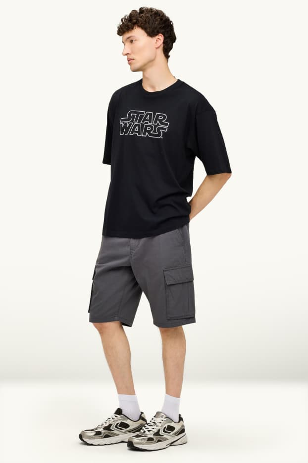 Herren - Cargo-Shorts - dunkelgrau