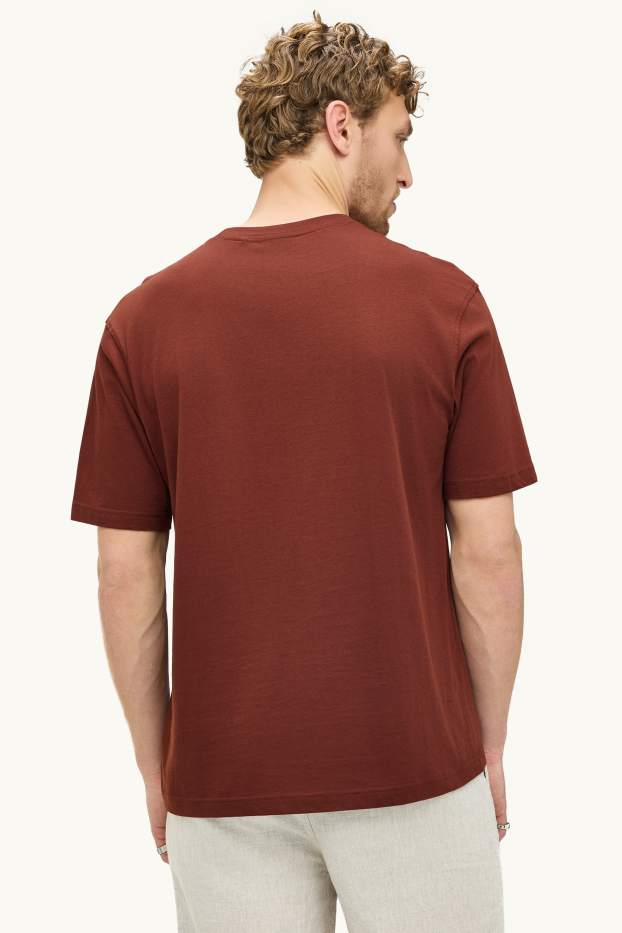 Herren - T-Shirt - Regular Fit - braun