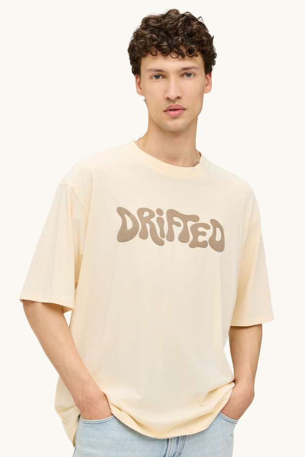 Herren - T-Shirt - Oversized - beige