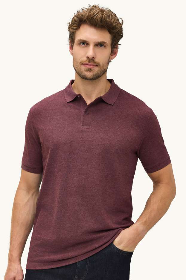 Men - Polo shirt - regular fit - red