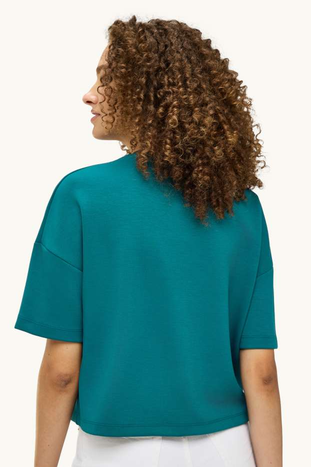 Donna - T-shirt - relaxed fit - turchese