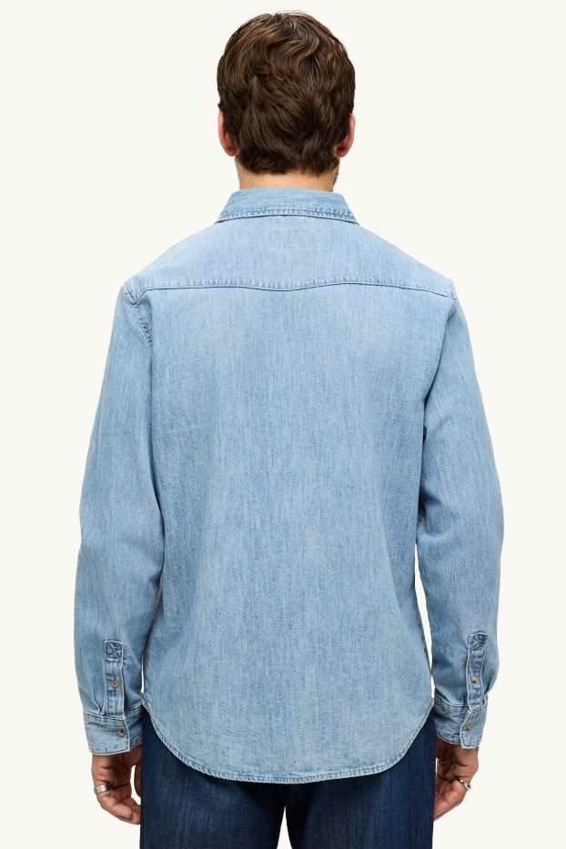 Herren - Jeanshemd - Regular Fit - Kent - jeansblau