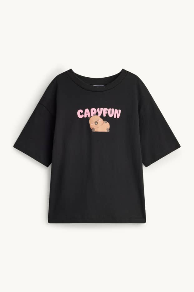 Kinderen: meisjes - T-shirt - zwart
