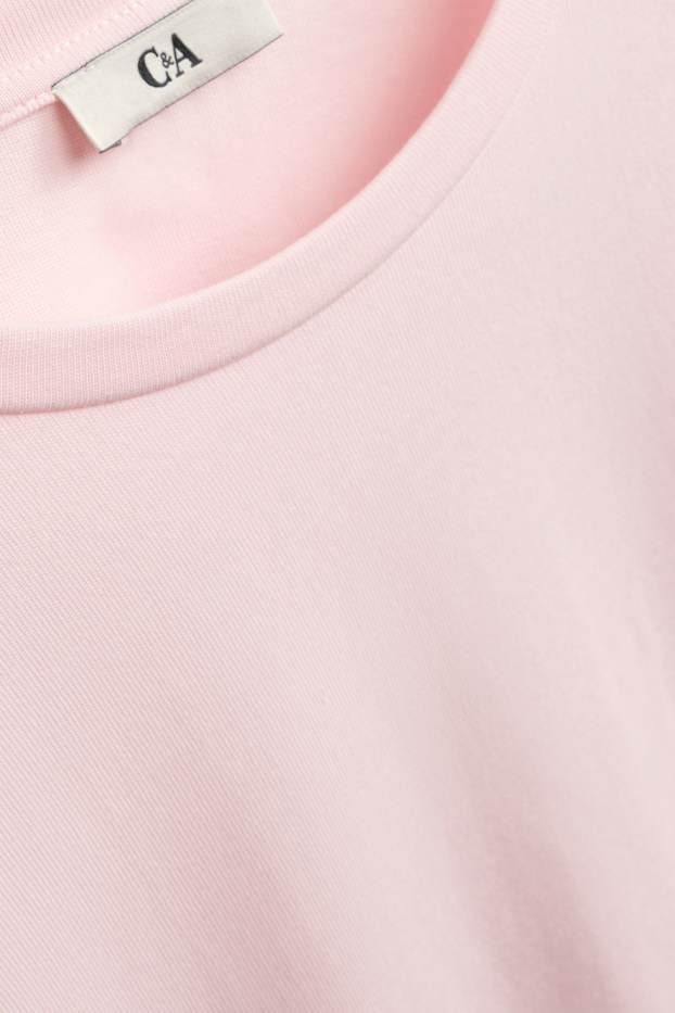 Damen - T-Shirt - Oversized - zartrosa