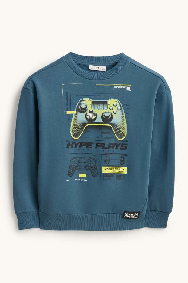 Copii - Băieți - Controler de gaming - bluză de molton - petrol