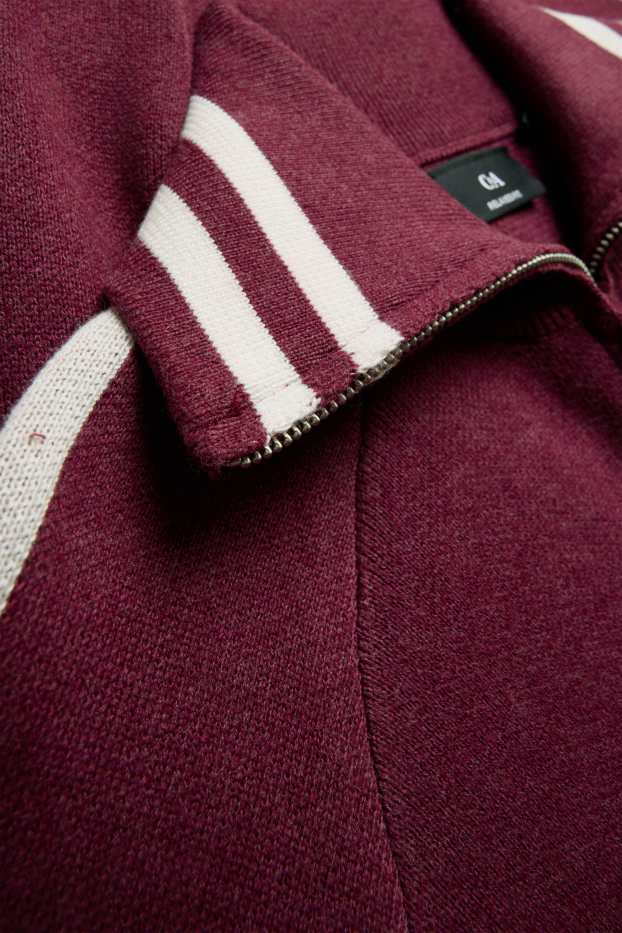 Hommes - Gilet en maille - bordeaux