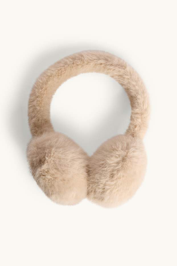 Children Girls - Earmuffs - beige