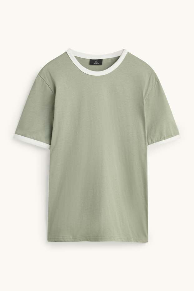 Heren - T-shirt - lichtgroen