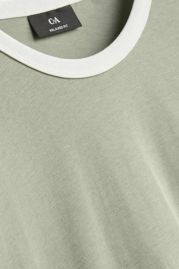 Heren - T-shirt - lichtgroen
