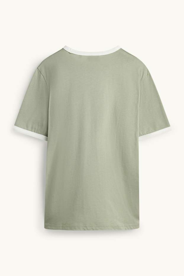 Heren - T-shirt - lichtgroen