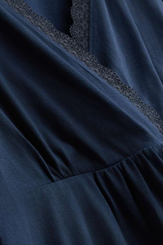 Women - Nursing nightdress - dark blue