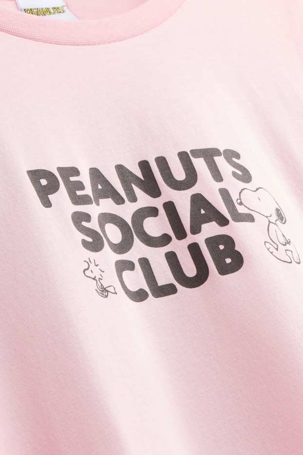 Women - T-shirt - oversized - Peanuts - light rose