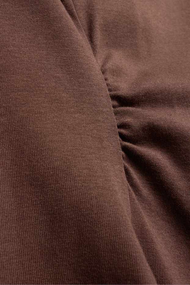 Femei - Tricou - slim fit - maro