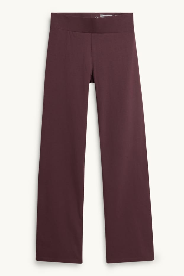Femei - Straight leggings - bordo