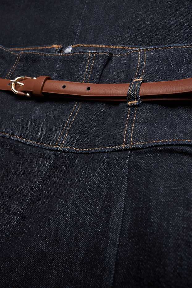 Women - Skirt - denim-dark blue