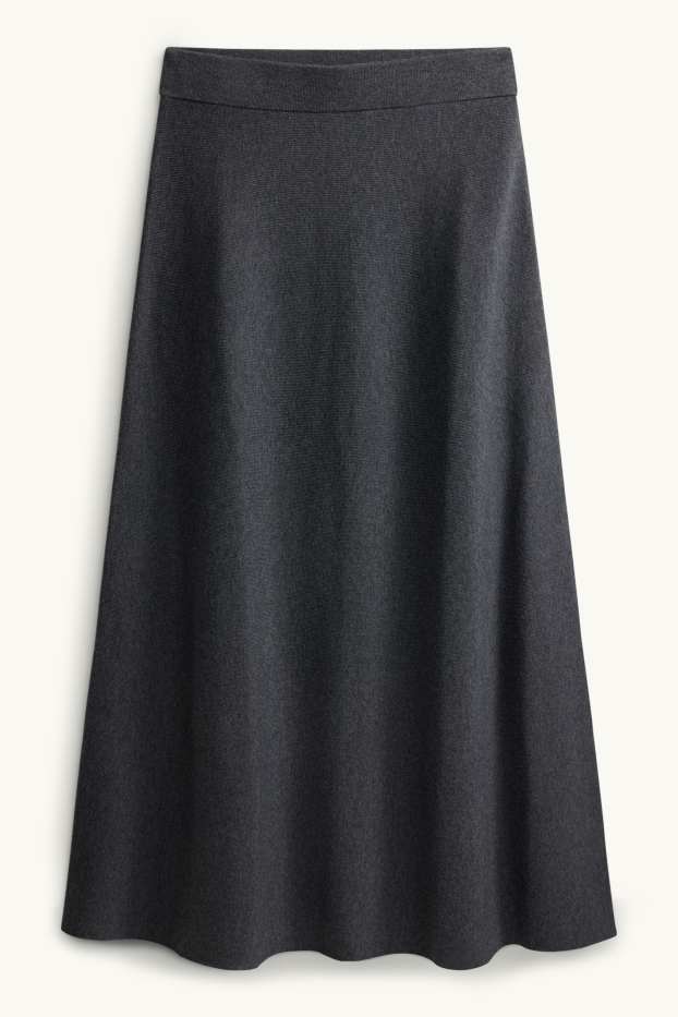 Women - Skirt - gray-melange