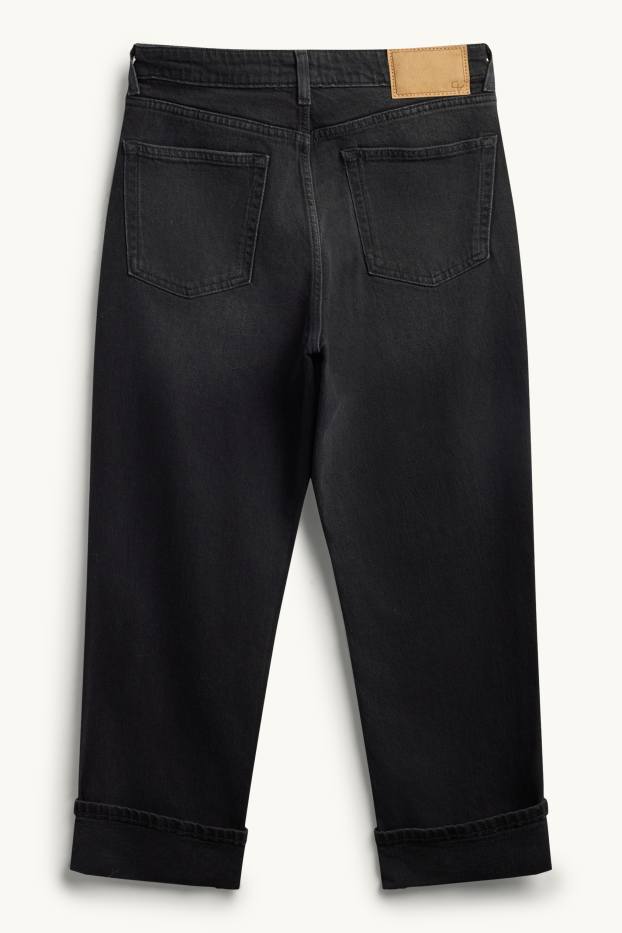 Damen - Boyfriend Jeans - Mid Waist - LYCRA® - dunkeljeansgrau