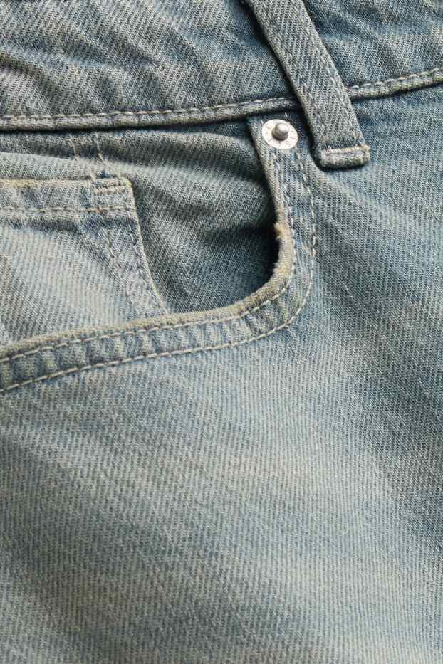 Women - Barrel jeans - mid-rise waist - denim-light blue