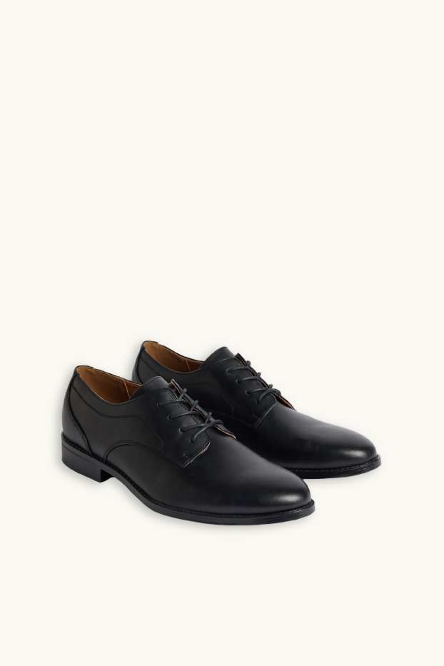 Uomo - Scarpe stringate - similpelle - nero
