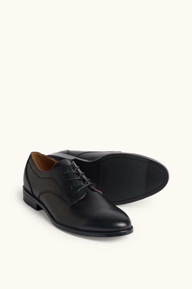 Uomo - Scarpe stringate - similpelle - nero
