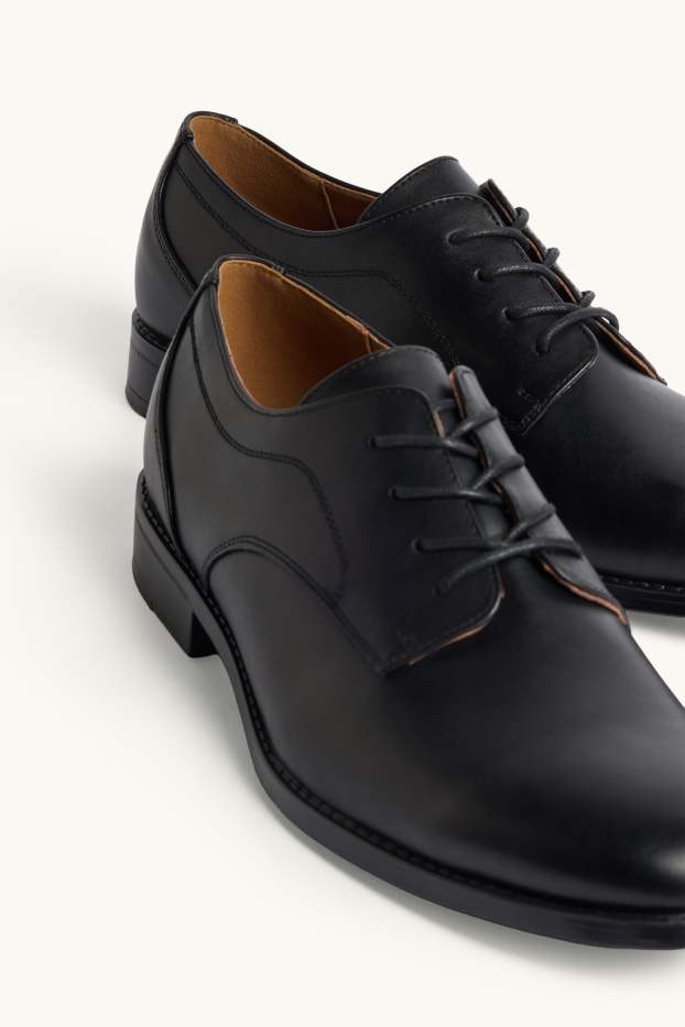 Uomo - Scarpe stringate - similpelle - nero