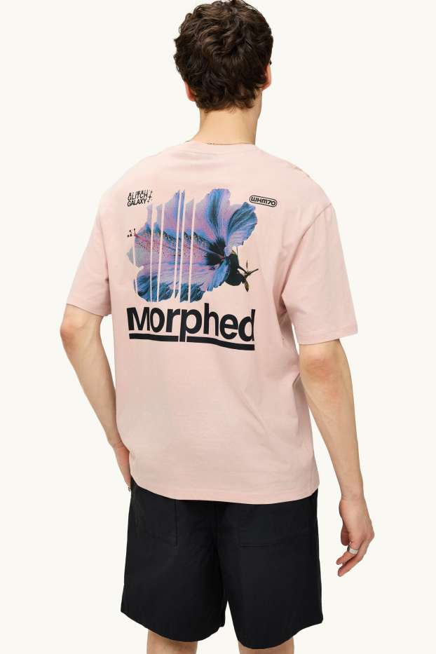 Uomo - T-shirt - relaxed fit - rosa
